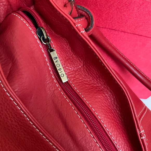 AVORIO Red Studded Leather Shoulder Bag - Picture 7 of 7